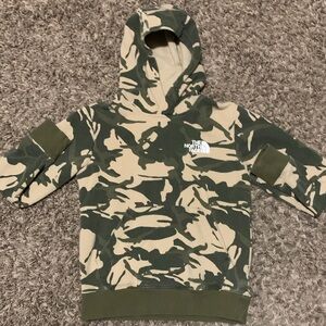 The North Face Kids' Olive and Beige Camo Hoodie